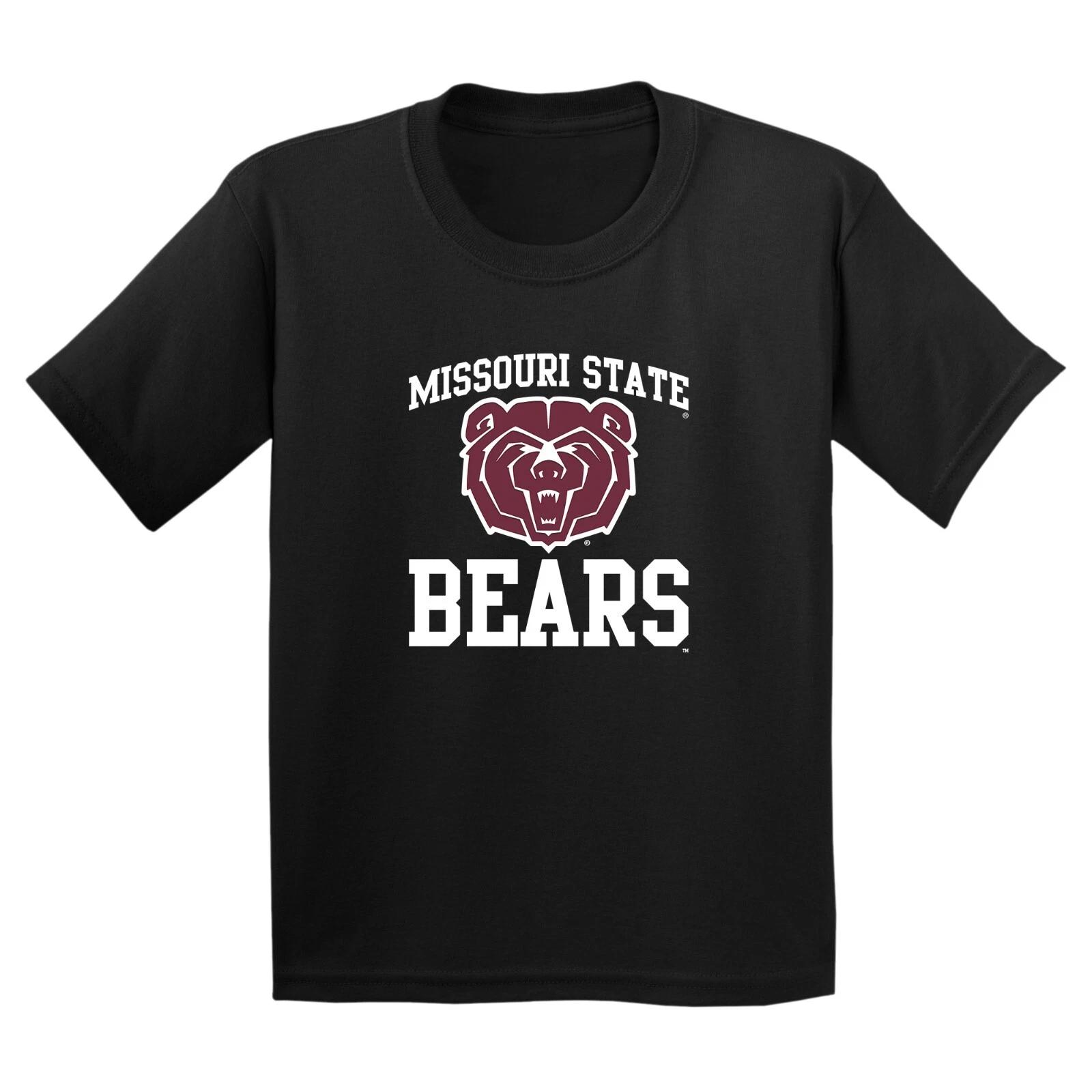 Missouri State Bears Arch Logo Youth T-Shirt - Black M