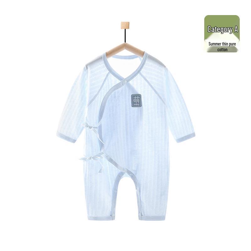 Newborn Butterfly Cotton Bodysuit: Lightweight, Soft Summer Romper for 0-9 Months