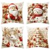 45x45cm Throw Pillow Covers Washable Holiday Cushion Case Christmas Pillow Covers Home Indoor