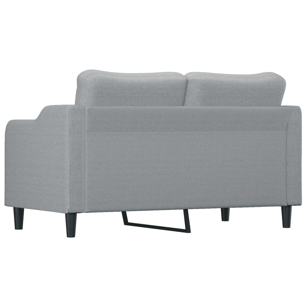 Vidaxl 2-Seater Sofa, Light Grey, 140 Cm, Upholstered In Fabric