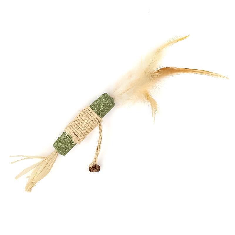 Cat Toys Silvervine Chew Stick Polygonum Kitty Raffia Grass Pet Supplies Cleaning Teeth Stick Pet Bite Hemp Rope Cat Toy