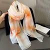 Stoles Wraps Silk Scarf Foulard Female Scarves Wraps Hijab Bandana Women Large-size Beach Shawls Muslim HijabsTravel Sunscreen