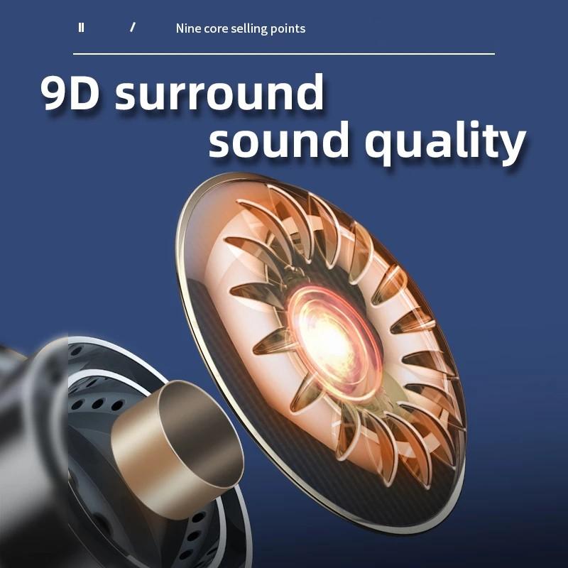 Low Delay Music Game Dual Mode Headset Wireless Earphones 9D Bluetooth 5.2 Headsets TWS Waterproof Headphones with Microphone