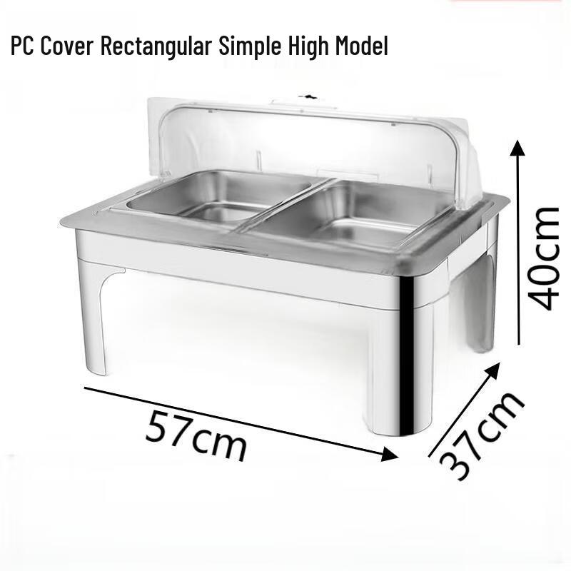 Прямоугольный двойной подогреватель для буфета Tianze из нержавеющей стали 201