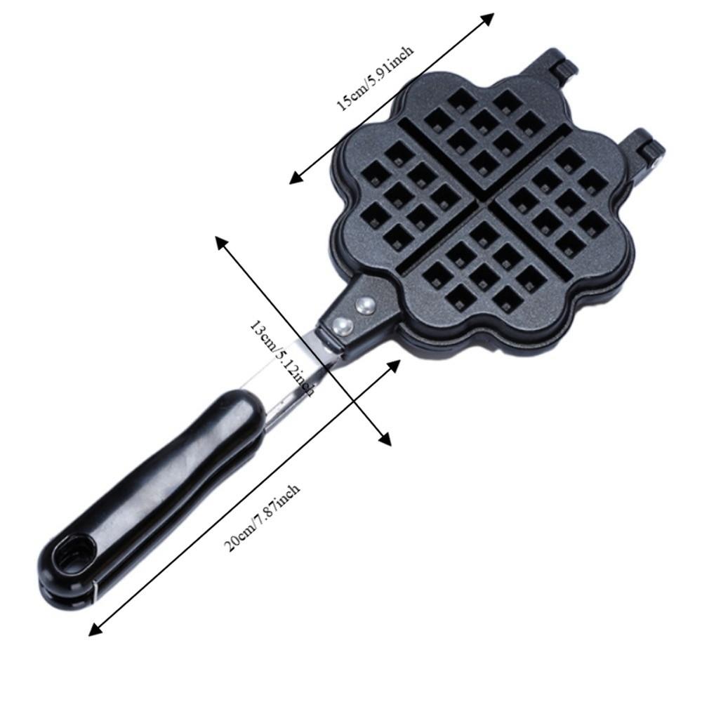 Double Side Waffle Baking Pan Non-stick Waffle Maker Heart Shaped Waffle Mold Breakfast