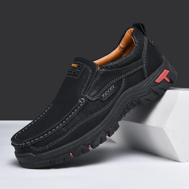 Handmade Casual Leather Shoes Moccasins Men Flats Shoes Outdoor Men Loafers