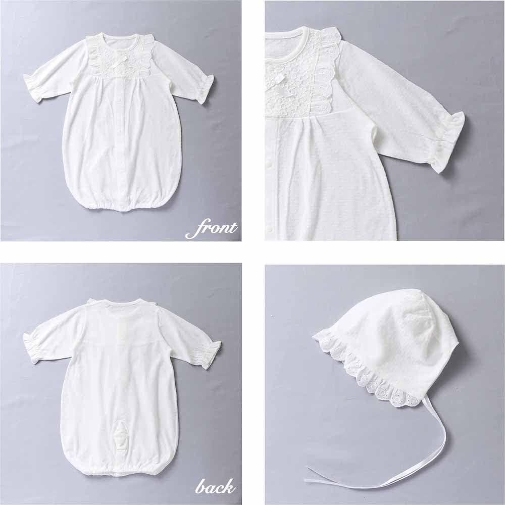 Cream de Coco in Baby Ceremony Dress and Hat Set Crotch Sizes for Boys and Perfect for Hospital Shrine Baby Baby Shower Newborn Baby Baby Product