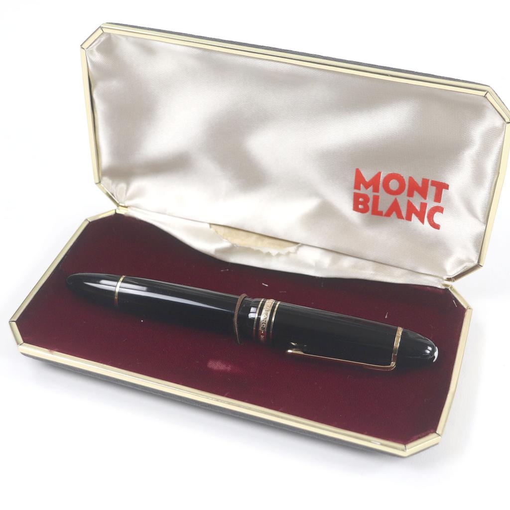 Very Good MONTBLANC fountain pen Meisterstck 149 Cap type Black gold 18K mens Used