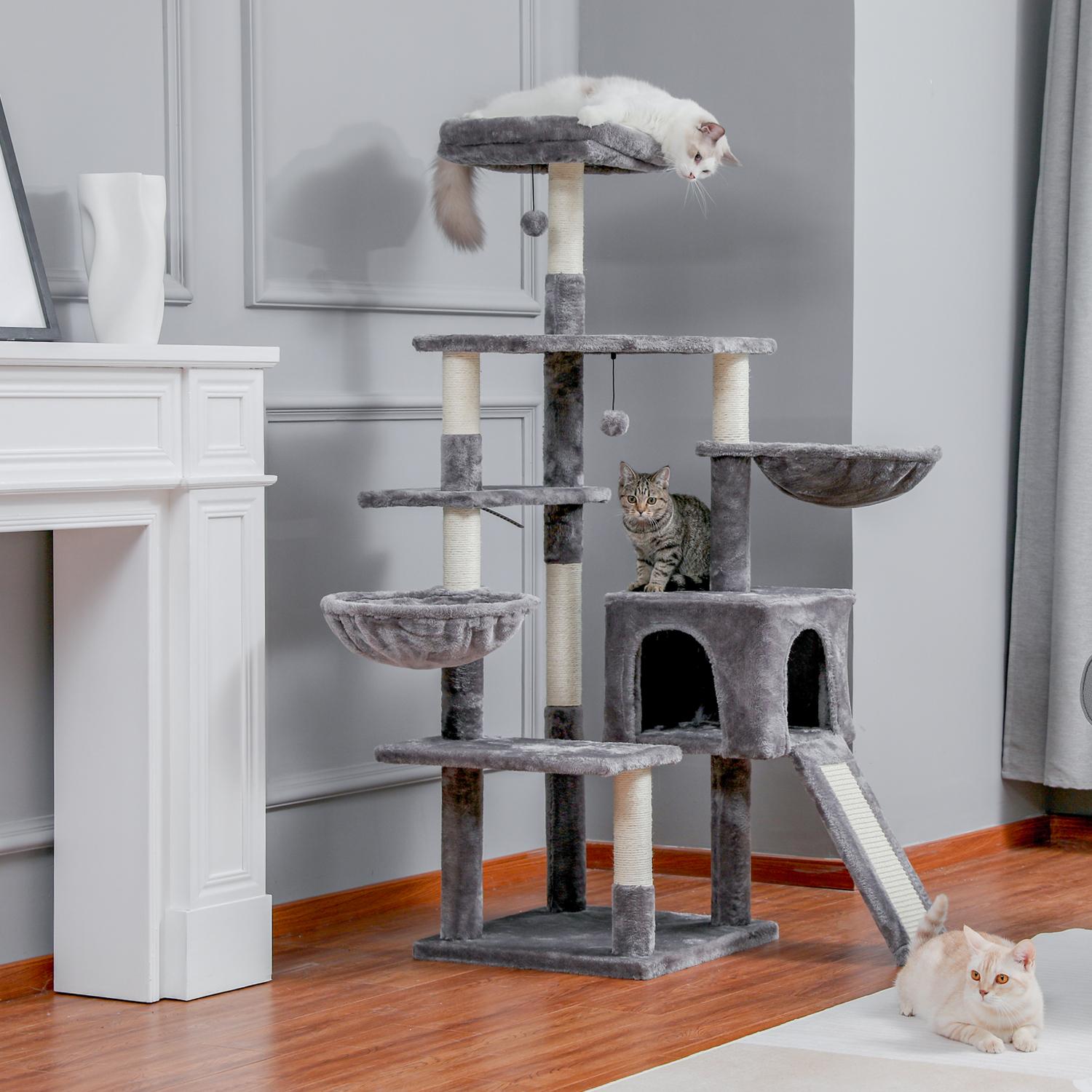 US Warehouse Free Shipping Multi-level Large Cat Tree House Cat Tree Scratcher Cat Climb Tower