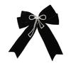 Velvet Memorial Black Ribbon Bowknot Brooch Black Collar Pretied Necktie Clip  Women