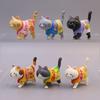 Walking Animal Cat Model Doll Toys Kittens Mini Cat Ornaments Snack Cat Figure Toys  Car Ornament