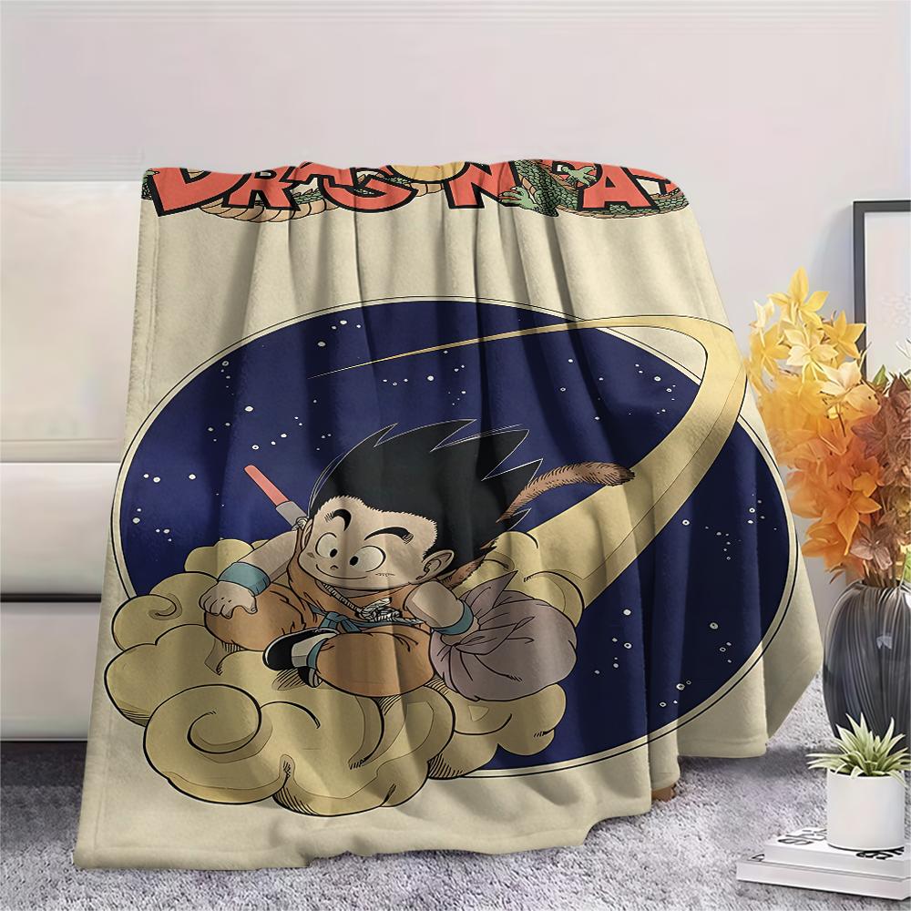 Dragon Ball Characters Print Flannel Blanket,High Quality Comfortable for All Seasons,Home Decor,Warmth and Comfort,Perfect for Christmas Gifts