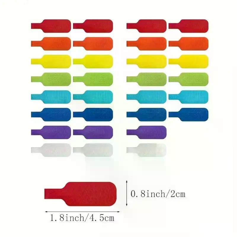 1Set Colored Cable Ties For Cable Marking, Organization, And Identification, Durable And Easy To Use, Capable Of Writing