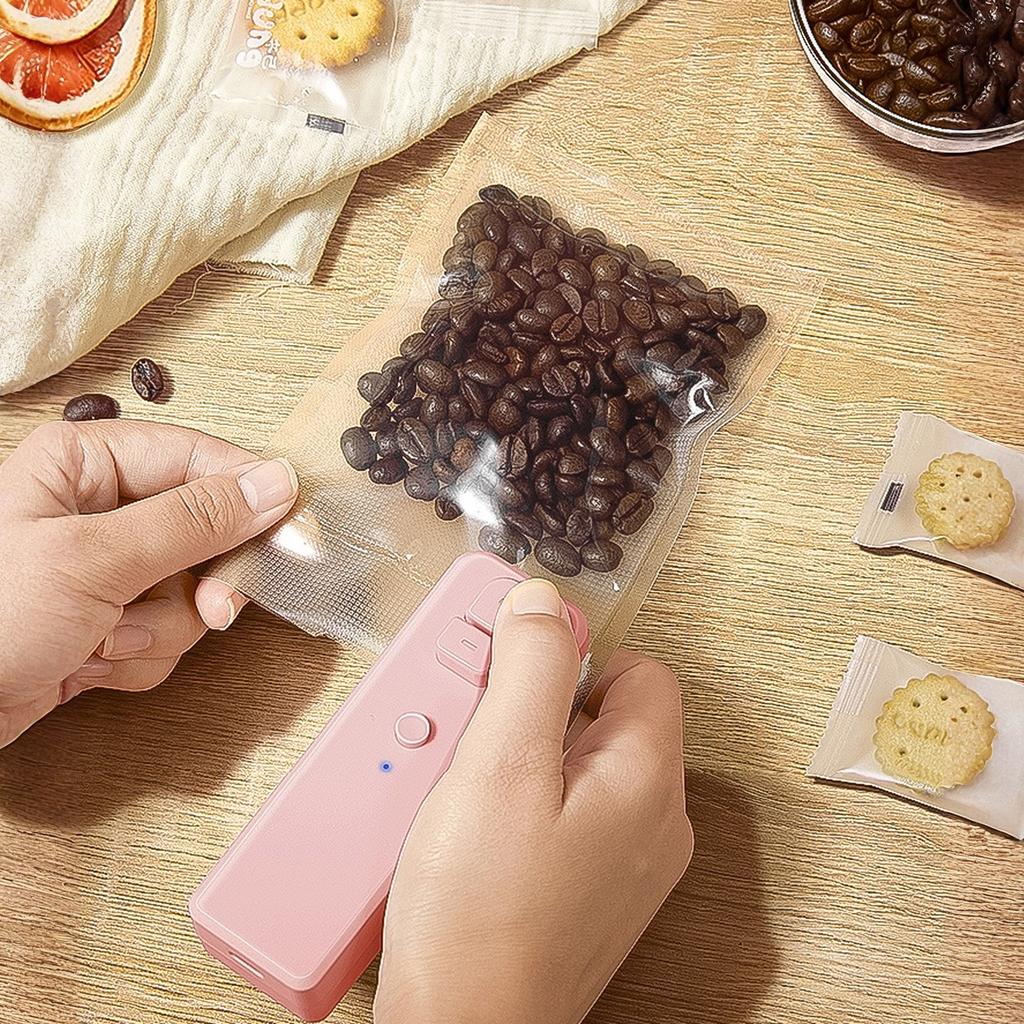 USB Rechargeable Bag Sealer 2 in 1 Portable Food Sealing Machine