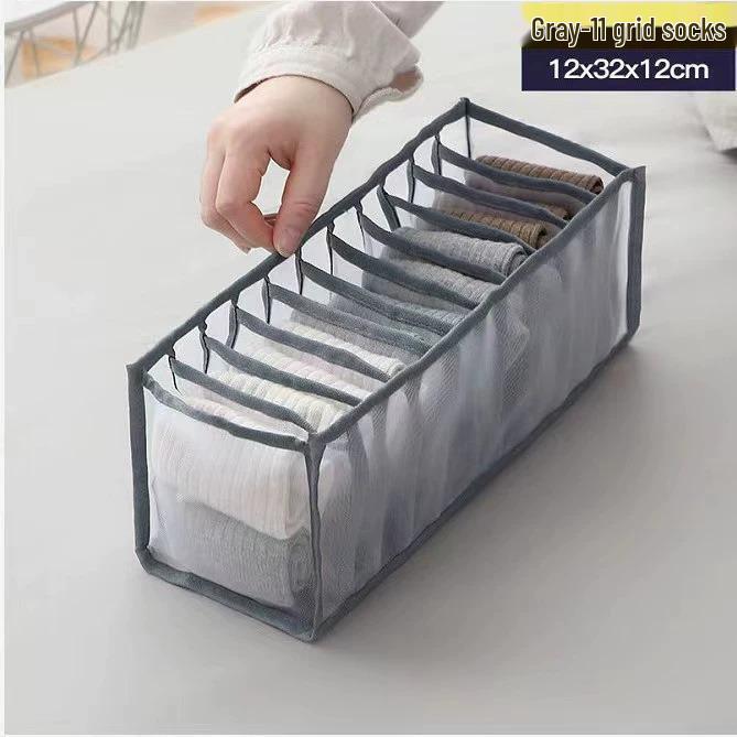 Three-Piece Bra Organizer Set: Layered Underwear Storage Box for Dorms and Homes