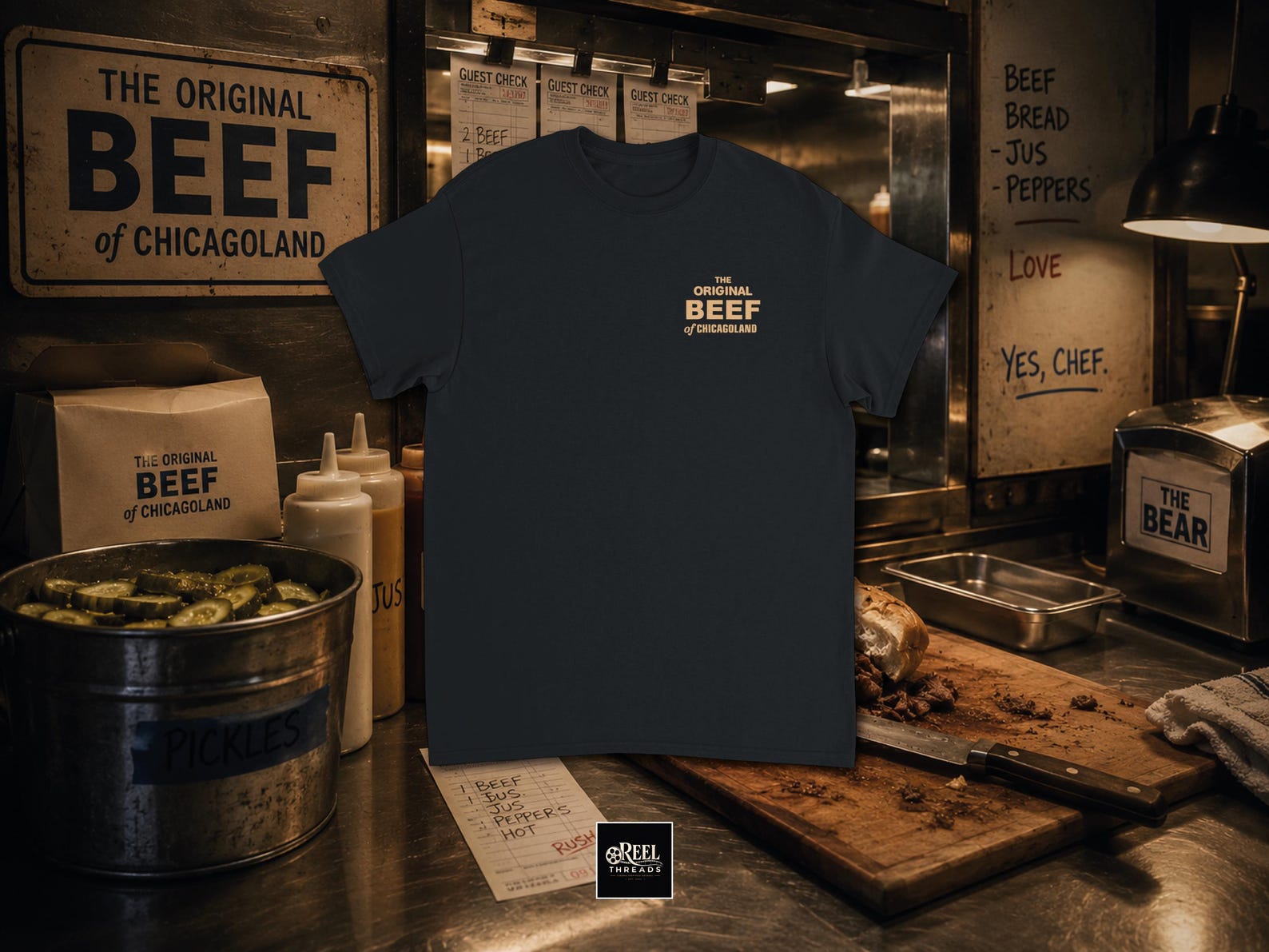 T shirt | The Original Beef of Chicagoland T shirt | The Bear Inspired Tee | Carmy tee | Chicago RestauranT shirt | The Bear TV Show Gift L
