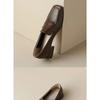 Women's Soft Leather Loafers Spring Autumn Soft Slip On Chunky Heel Versatile Loafers Women British Style Shoes