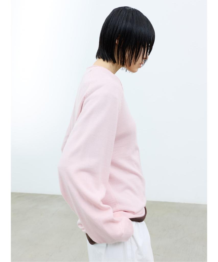 Saendeusaundeu (Unisex) Wool Blend V-Neck Sweater Pink