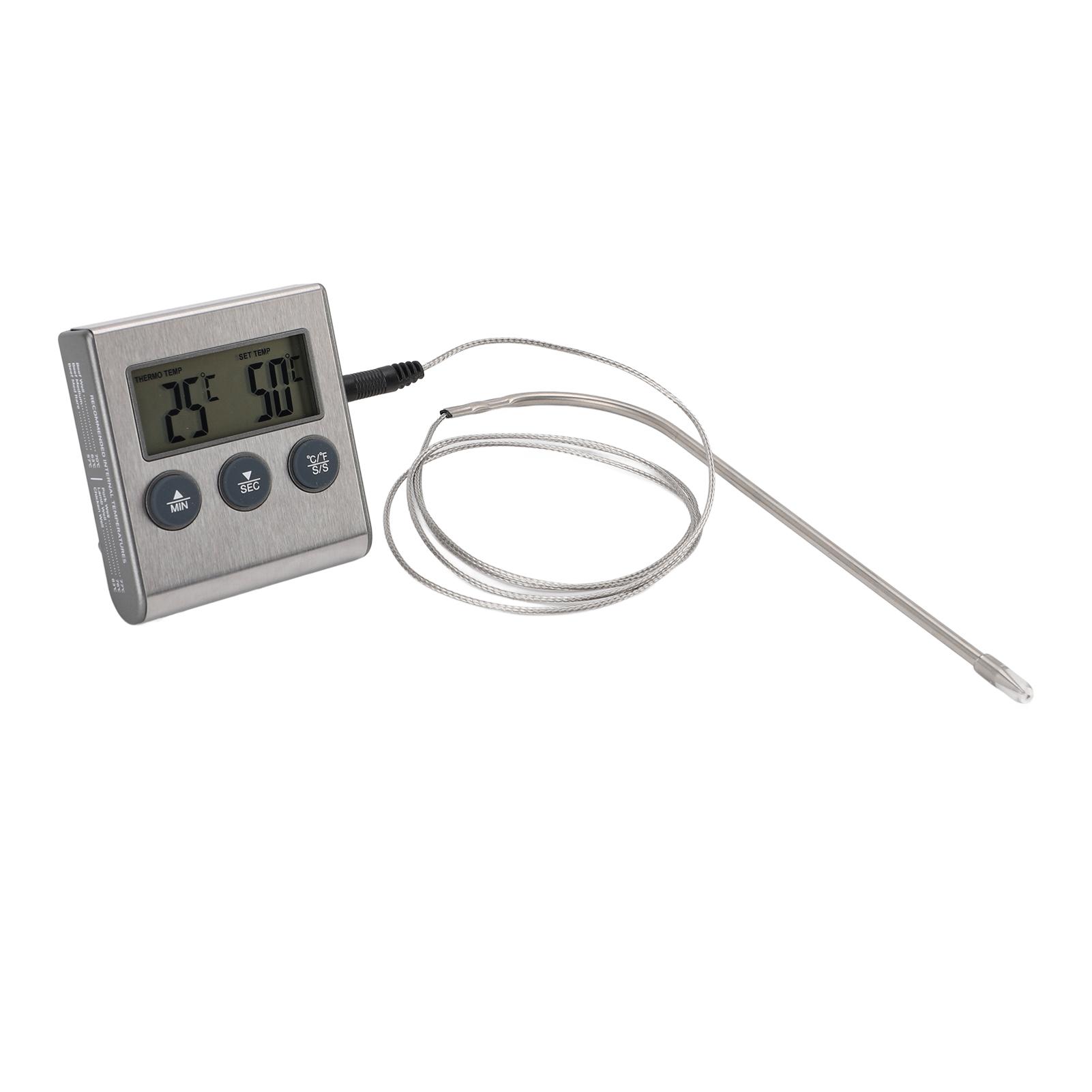 

Кухонный термометр для приготовления пищи, складной таймер, мгновенный термометр для мяса для домашнего использования