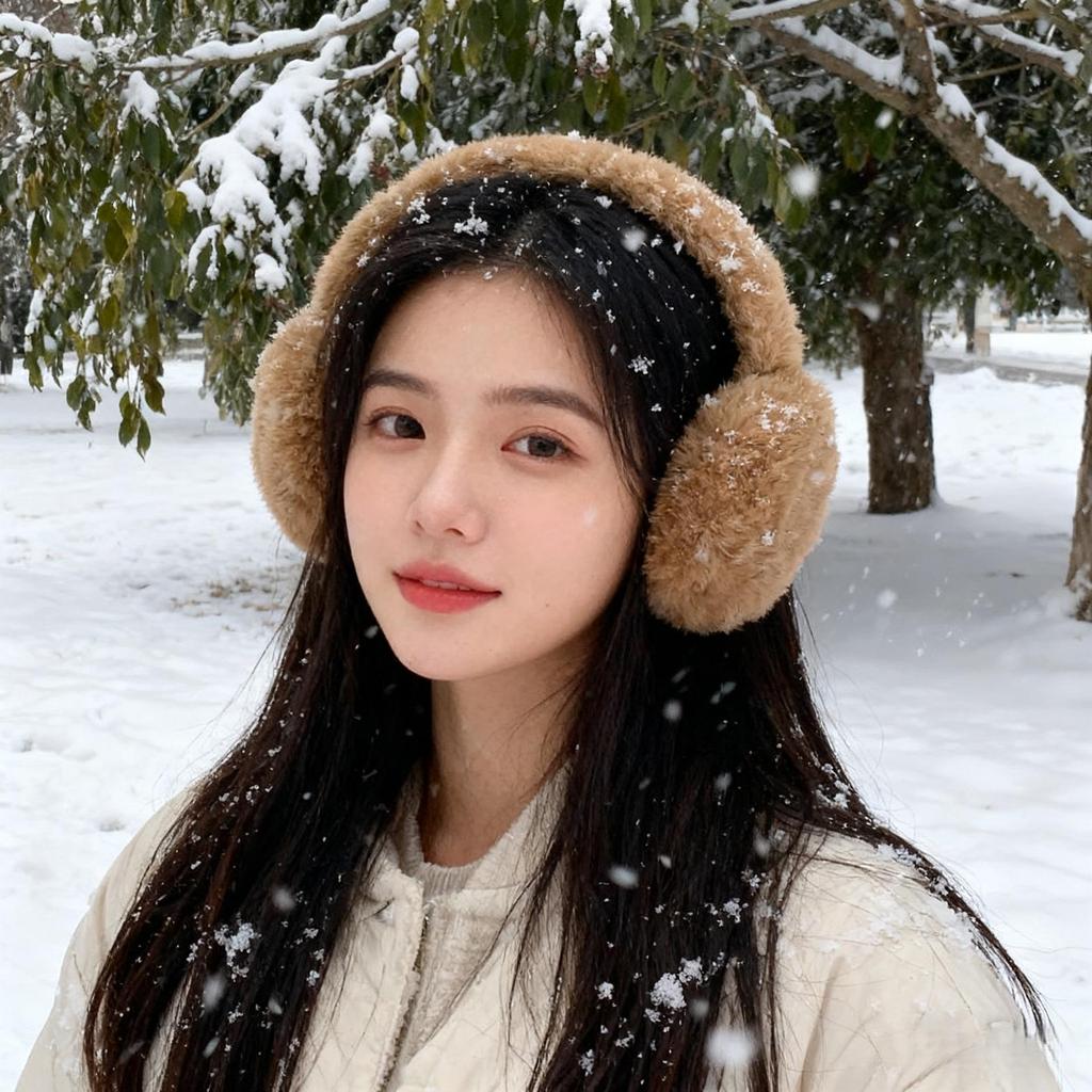Women's Foldable Plush Earmuffs - Winter Warm Ear Covers & Protectors, Student Anti-freeze Cold Protection.