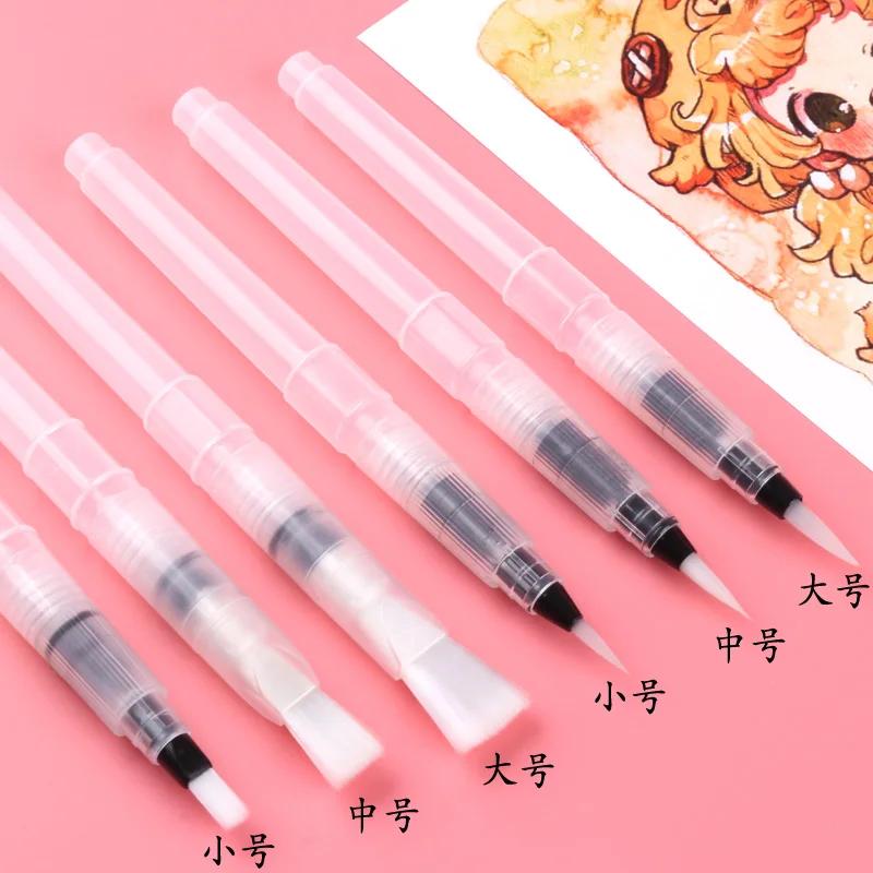 1Pc / 3Pcs / 6Pcs Water Color Brush Refillable Paint Brush for Painting Calligraph Drawing Art Supplies S M L