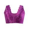 Women's Plus Size Underwear Sexy Push Up Bras Wireless Front Closure Brassiere Deep V Lace Bra Tops Thin Cup Sexy Lingerie