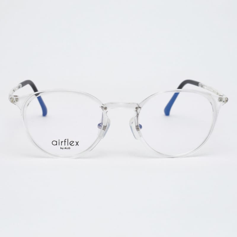 aloeyewear [AIR FLEX] AL6401 2020G Airflex Ultralight_Transparent Clear Round Glasses Frame_Blue Light Lens Selection