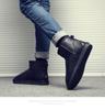 Men’s Winter Waterproof PU Leather Snow Boots with Velvet Lining, Non-Slip, Large Size