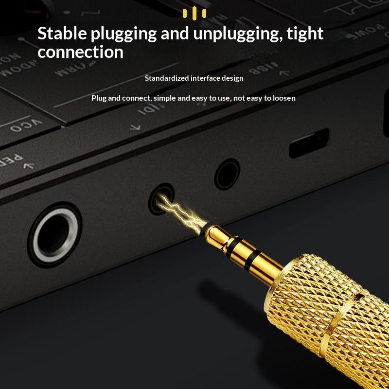 1/2Set 6,5 mm auf 3,5 mm und 3,5 mm auf 6,5 mm Audio-Adapter-Set 1/4 Zoll auf 1/8 Zoll und 1/8 Zoll auf 1/4 Zoll Geeignet für Kopfhörer