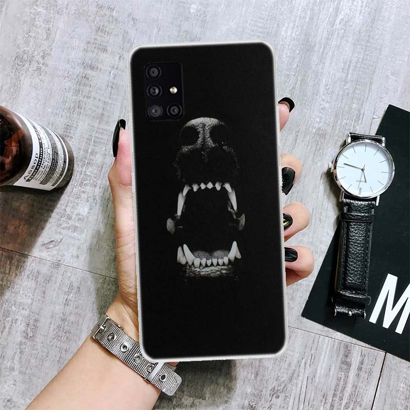 Black Dachshund Doberman Phone Case For Samsung Galaxy A52 A32 A22 A12 A02S A50S A30S A51 A31 AA71 Note 20 Ultra 10 S10 Plus Gal