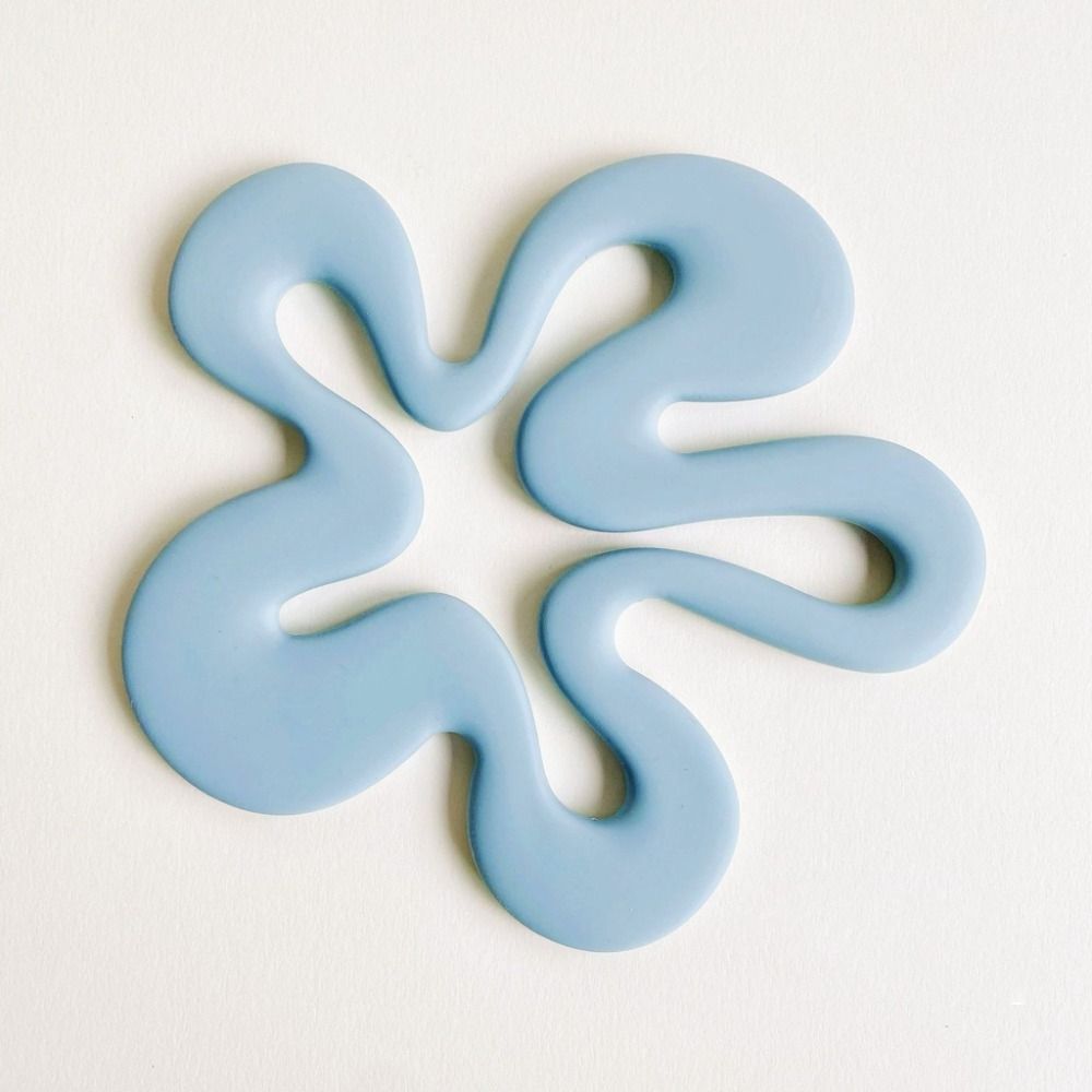 2Pcs Durable Flower-shaped Silicone Coaster Multipurpose Heat Resistant Coaster  Thanksgiving
