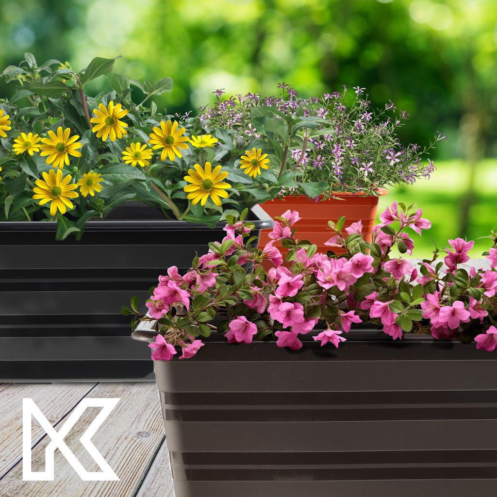 KADAX Doniczka Balkonowa 40cm Skrzynka Na Kwiaty