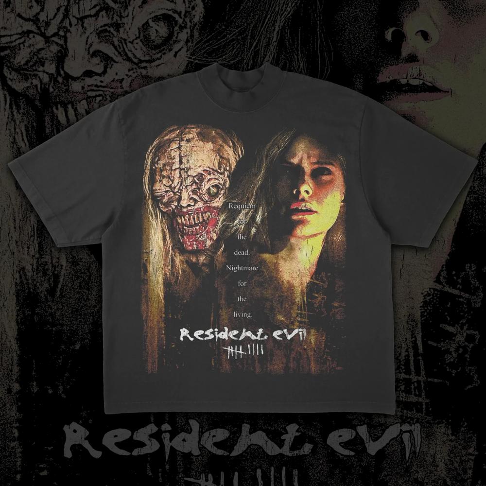 

Resident Evil 9- Se7en Флип-принт Короткий рукав Мужчины и Женщины Лето Хлопок Удобный Свободный Мода Круглый вырез Футболка Топ 4XL