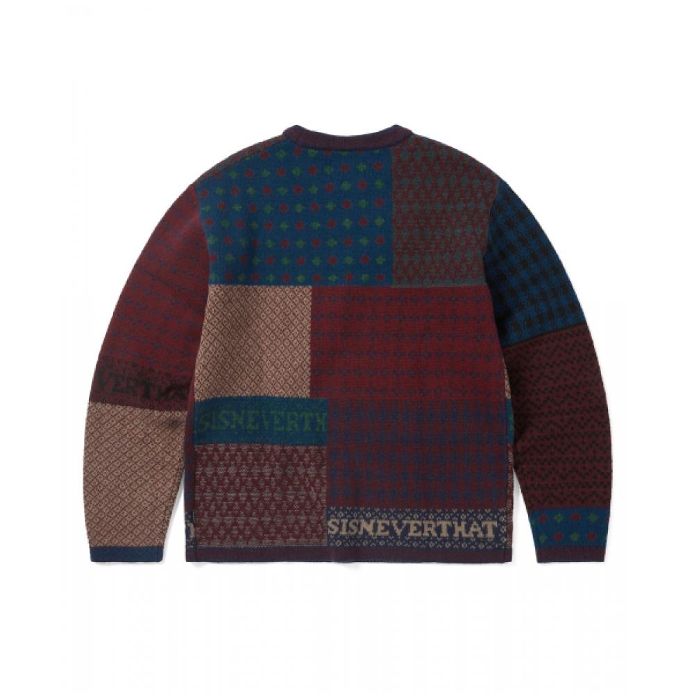 ThiSiSneverthat BLock Knit L S Top muLti