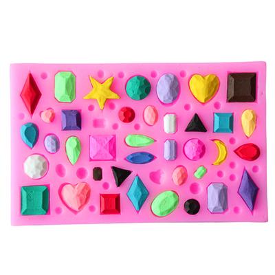 Gem Diamond Shape Silicone Cake Mold Fondant Chocolate Candy DIY Baking Tool Sale Goods