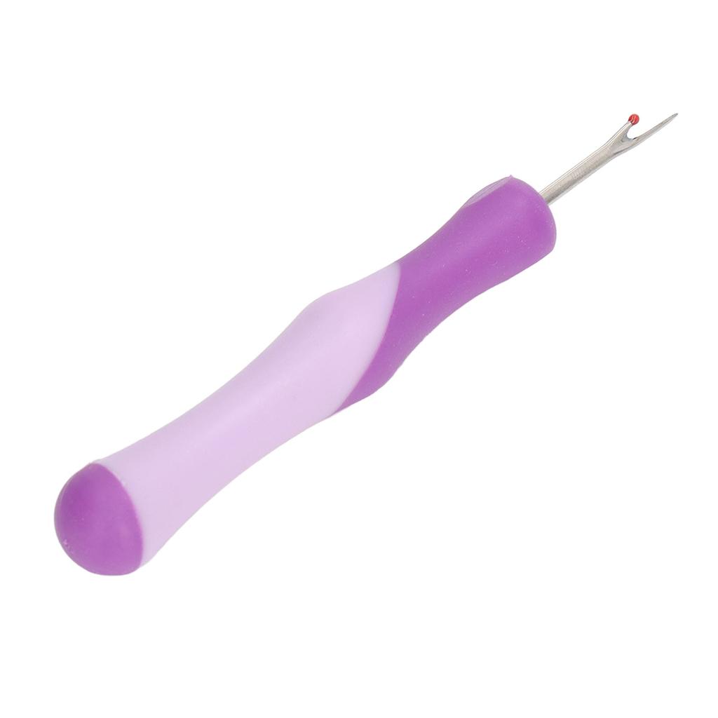 Thread Remover Purple Ergonomic Round Design Safety Clean Cover Comfortable Hand Feel Sewing Seam Remover