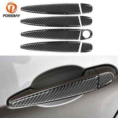 8 Peças Capa para Maçaneta Externa de Porta de Carro para BMW Série 3 E90 E92 2005 2006 2007 2008 2009 2010 2011 2012 Exterior Automotivo