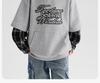 Left West Children's Wear Boys' Fake Two-piece Hooded Hoodie Spring Wear 2026 New Handsome Boys' Spring and Autumn Top