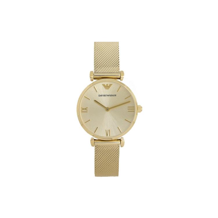 

EMPORIO ARMANI Wrist Watch Quartz Movement Stainless Steel Watchband 32mm Gold Dial Women s 30m Water Resistant AR1957 Gold Dial