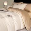 Light Luxury Long-Staple Cotton Bedding Sets Pure Cotton Embroidery Super Soft Bedclothes High Quality Comforter Set for Adults