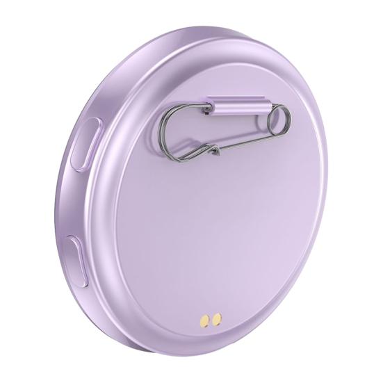 Badge Digitale Personalizzato Badge Elettronico per Nome Schermo Touch da 1,42 Pollici Badge con Display Metallico Batteria da 18 Ore Effetti di Luce Dinamici Regali Personalizzati