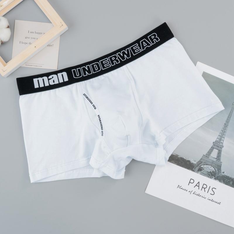 1 Pcs Men's Boxer Men's Fashion Household Cotton Shorts Breathable Briefs Plus Size Soft Comfortable Men's Trunk Pouch