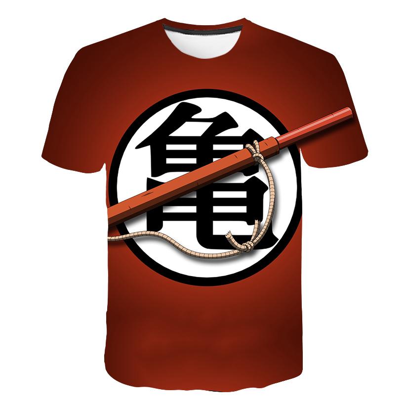 Dragon Ball Z Goku 3D potisk Dětské tričko Letní móda Volno Pánské Unisexové oblečení Top