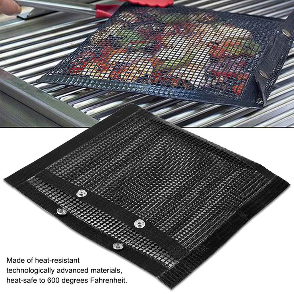 NOn Stick BBQ Bake Bag Heat Resistant Mesh Grilling Bag Outdoor Panic Tool (L)