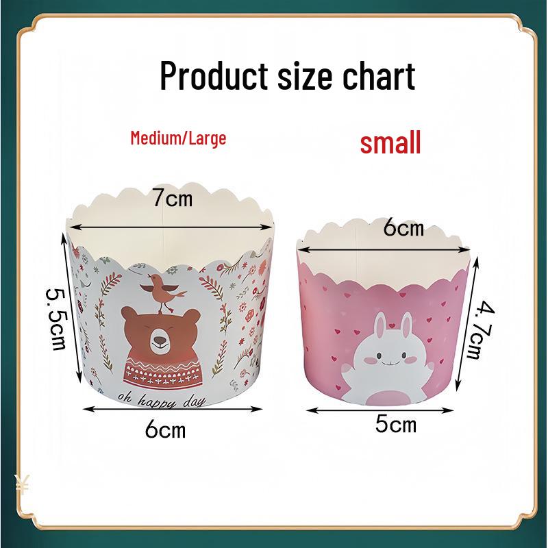 Qianmiao Heat-Resistant Cupcake Liners for Oven, Air Fryer, Steamer - PE-Lined Muffin Cups