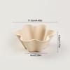10Pcs Petal Shaped Disposable Paper Bowl Picnic Birthday Party Handheld Home Ice Cream Dessert Packing Cup Fruit Oat Yogurt Bowl