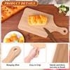 6 Pcs Bamboo Chopping Board 11X5 Inch Thicken Bamboo Cutting Board Bulk Wood Serving Charcuterie Board With Handle Dinner Plate
