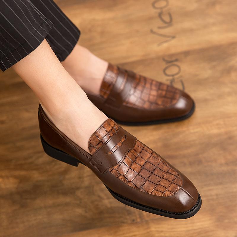 New Men's Dress Leather Shoes Luxury Fashion Groom Wedding Shoes Men Italian Style Oxford Shoes Plus Size 38-48