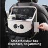 Car Trash Can For Back Seat Multifunctional Storage Bag Box Auto Back Seat Storage Bag For Family Friends Mobile Phones Files