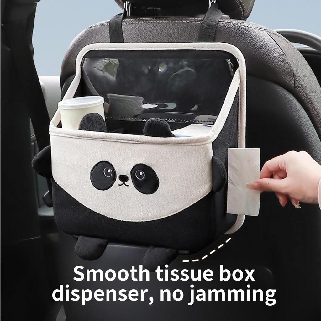 Backseat Trash Can For Car Soft Storage Bag Box Auto Back Seat Storage Bag For Family Friends Mobile Phones Files Toys Snacks